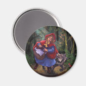 Aimant Petit Chaperon Rouge (Recto/Verso)