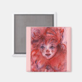 AIMANT PETIT CLOWN ROUGE (Recto/Verso)