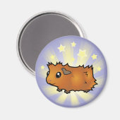 Aimant Petit Cochon de Guinée étoilé (gommage) (Recto/Verso)