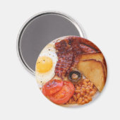 Aimant Petit déjeuner anglais complet (Recto/Verso)