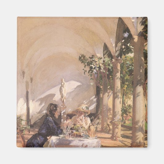 Aimant Petit déjeuner dans la loggia de John Singer Sarge (Devant)
