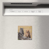 Aimant Petit-duc de l'Est perché dans un arbre (In Situ (Lave-vaisselle))