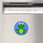 Aimant Petit étang de grenouille funky (In Situ (Lave-vaisselle))