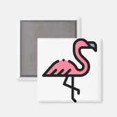 Aimant Petit Flamant rose (Recto/Verso)