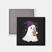 Aimant Petit Ghost Ice Café Éffrayante saison mignonne Gh (Recto/Verso)