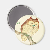 Aimant Petit hibou japonais (Recto/Verso)