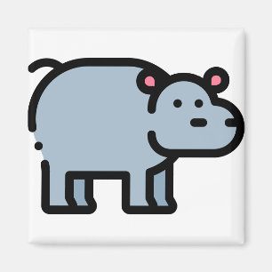 Aimant Petit Hippopotame