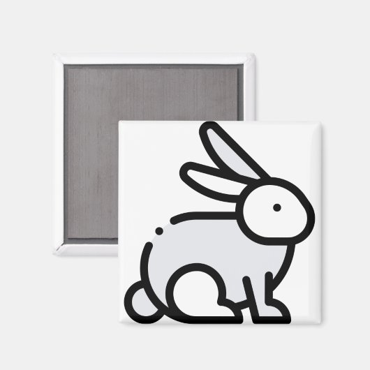 Aimant Petit lapin (Recto/Verso)