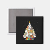 Aimant petit lapin mignon arbre de noël (Recto/Verso)