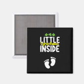 Aimant Petit Leprechaun à l'intérieur de la grossesse mèr (Recto/Verso)