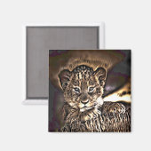 Aimant Petit lionceau (Recto/Verso)