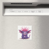 Aimant Petit Monstre mignon et rose (In Situ (Lave-vaisselle))
