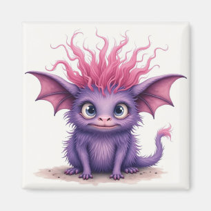 Aimant Petit Monstre mignon et rose