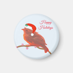 Aimant Petit oiseau mignon de Noël