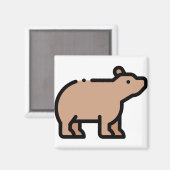 Aimant Petit ours (Recto/Verso)
