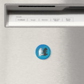 Aimant Petit Ours Ombre Sur Bleu (In Situ (Lave-vaisselle))