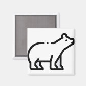 Aimant Petit ours polaire (Recto/Verso)