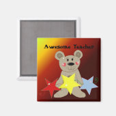 Aimant Petit Ours - Prof Super (Recto/Verso)