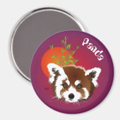 Aimant Petit panda (Ailurus fulgens) (Recto/Verso)