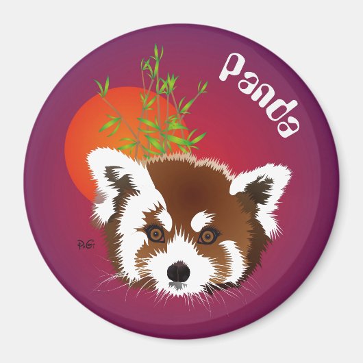 Aimant Petit panda (Ailurus fulgens) (Devant)