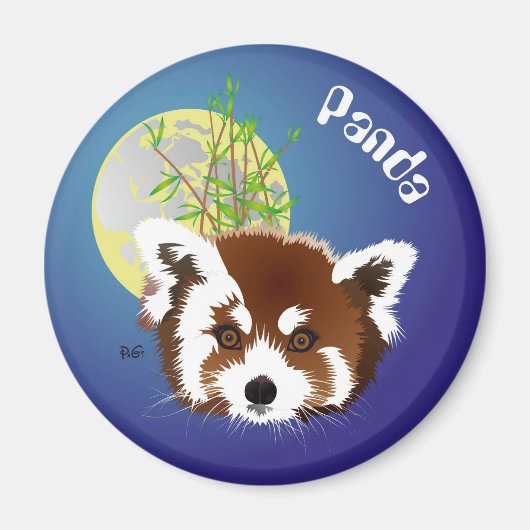Aimant Petit panda (Ailurus fulgens) (Devant)
