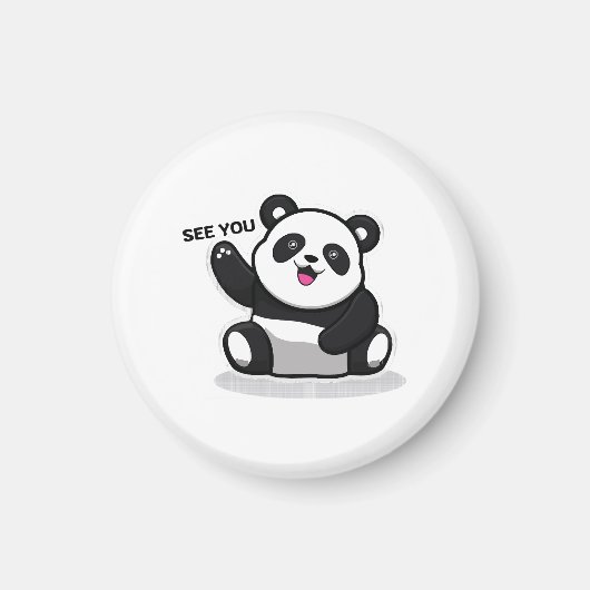 Aimant petit panda mignon (Devant)