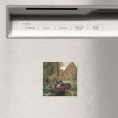 Aimant Petit port avec bateau (In Situ (Lave-vaisselle))