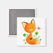 Aimant Petit renard mignon (Recto/Verso)