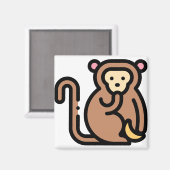 Aimant Petit singe (Recto/Verso)