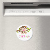 Aimant Petit Singe mignon Merci (In Situ (Lave-vaisselle))