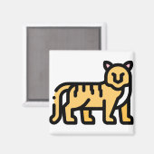 Aimant Petit tigre (Recto/Verso)
