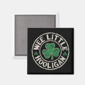 Aimant Petit Trèfle de voyou de la Saint-Patrick (Recto/Verso)