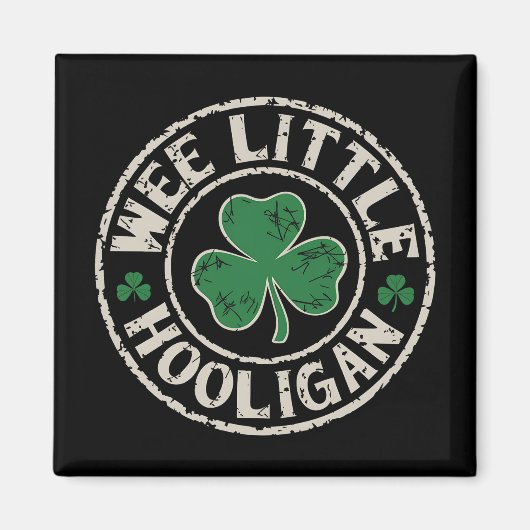 Aimant Petit Trèfle de voyou de la Saint-Patrick (Devant)