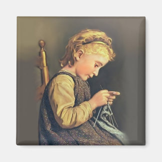 Aimant Petit Tricot fille
