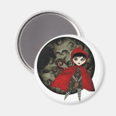 Aimant Petite capuccine rouge (Recto/Verso)