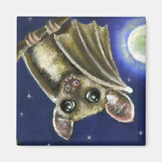 Aimant Petite chauve-souris endormie (Devant)