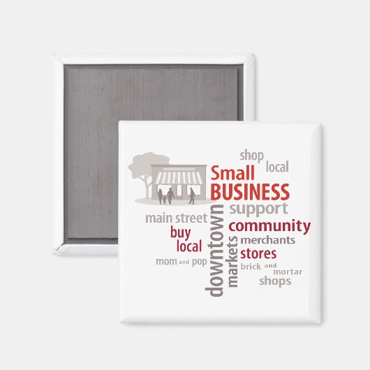 Aimant Petite entreprise (Recto/Verso)