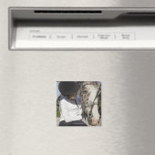 Aimant Petite fille avec son cheval (In Situ (Lave-vaisselle))