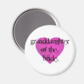 Aimant Petite-fille de la mariée (Recto/Verso)