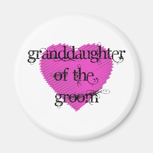 Aimant Petite-fille du marié (Devant)