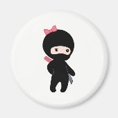 Aimant Petite fille Ninja (Devant)