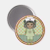 Aimant Petite fille noire (Recto/Verso)