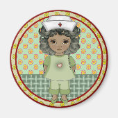 Aimant Petite fille noire (Devant)