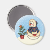 Aimant "Petite Snowgirl" (Recto/Verso)