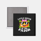 Aimant Petite Soeur citrouille Du Patch Funny Hallowee (Recto/Verso)