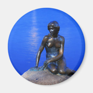 Aimant Petite statue de sirène, Copenhague, Danemark