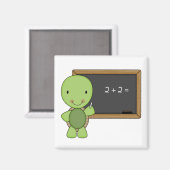 Aimant petite tortue tableau noir (Recto/Verso)