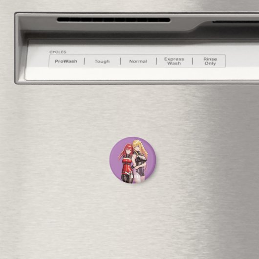 Aimant Petites filles Anime Thunder_Cove (In Situ (Lave-vaisselle))