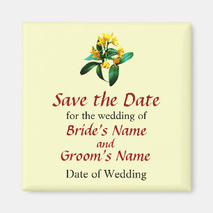 Aimant Petites Orchidées Jaunes