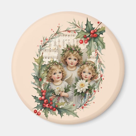 Aimant Petits Anges Noel (Devant)